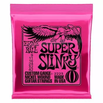 Эрни Болл из ERNIE BALL Super Slinky Струны для электрогитары [Набор 3] 09-42 (2223)