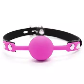 Эротическая игрушка Силиконовый мяч-кляп