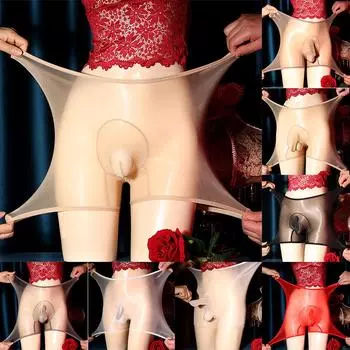 Эротические мужские трусы-боксеры для плавания, мужские сетчатые трусики, чехол