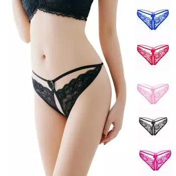 Эротические трусики сексуальные стринги кружевные брюки женские трусы женские цветочные ажурные женские нижнее белье стринги one size