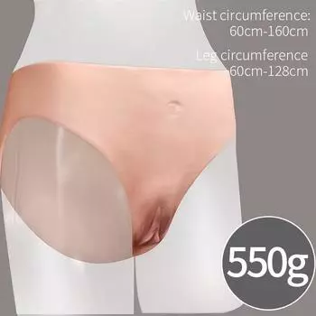 Эротические трусы для взрослых, псевдоженская одежда, трусики с общей искусственной киской, транссексуалы, косплей, секс, ролевые игры, сексуальное нижнее белье для взрослых One Size