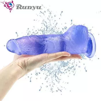 Эротический член для взрослых, секс-игрушки RUNYU, большой фаллоимитатор, пенис, Анальная пробка для женщин, анальная секс-игрушка, реалистичный огромный фаллоимитатор на присоске L