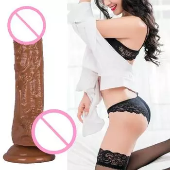 Эротический дилдо Мощный присоска Добавьте счастья Универсальный Удобный Женский мастурбатор для точки G Товары для взрослых