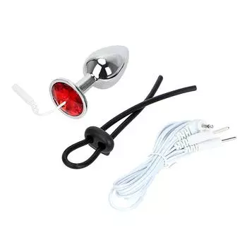 Эротический набор электрошокеров, секс-игрушки для мужчин, анальная пробка, кольцо на член, медицинские тематические игрушки, стимулятор пениса, электрический климакс
