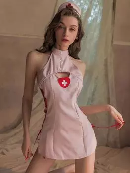 Эротический женский костюм медсестры юбка сексуальная милая медсестра униформа для взрослых женщин косплей костюм порно нижнее белье сексуальное женское белье платье XS