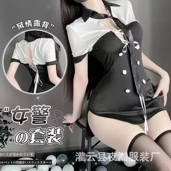 Эротическое белье сексуальная женщина-полицейский, не берите форму соблазнения, потому что пижама флирт знакомства комплект 2901 average size
