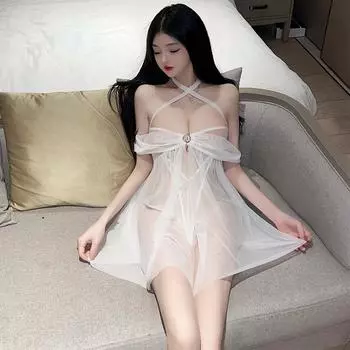 Эротическое белье женщины флиртуют горячая сексуальная пижама женская кровать соблазнение ночная рубашка страсть костюм one size fits all
