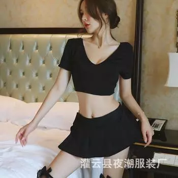 Эротическое белье женщины, униформа соблазнение флирт горячее соблазнение пижама кровать страсть секретарь 1065 Average size