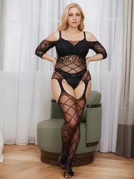Эротическое белье женские колготки чулки для всего тела костюм сетчатый ажурный прозрачный комбинезон женский сексуальный рыболовная сеть нижнее белье XXS