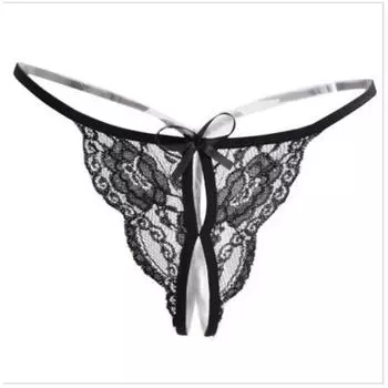 Эротическое белье, женские соблазнительные сексуальные кружевные трусики с бабочками, открытые футболки для взрослых, стринги one size