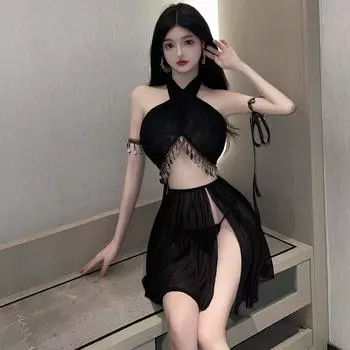 Эротическое белье женское сексуальное пижама флирт горячая кровать экзотический соблазн униформа костюм one size fits all