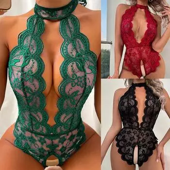 Эротическое горячее сексуальное женское белье ролевые игры костюмы открытый бюстгальтер кружевное нижнее белье порно Тедди боди прозрачная ночная рубашка для секса S