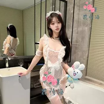 Эротическое нижнее белье французское кружево свободная горничная тонкая перспектива чистое искушение One Size