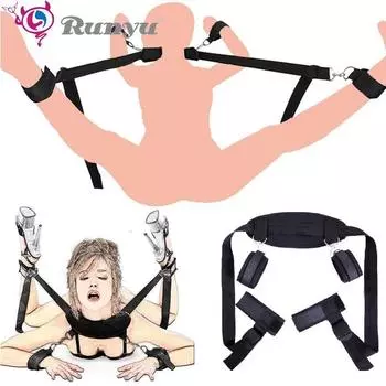 Эротическое рабское бондажное снаряжение, секс-игрушки для женщин, ограничители для пар, наручники на шею, манжеты на щиколотке для открытых ног, БДСМ бондаж для мужчин SM