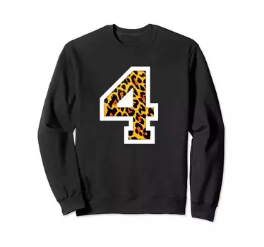 Jersey Animal Team Block Lettering Sweatshirt #4 чёрный