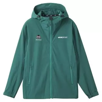 Jersey Descente 4WAY Stretch Nylon Full Zip Hoodie 4WAY Stretch Water Repellent Training Running Green S [Move Sports] зелёный