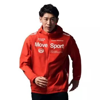 Jersey Descente AIRY TRANSFER Light Warm Full Zip Hoodie Lightweight 4WAY Stretch Thermal Water Repellent Training Running 4L [Move Sports]