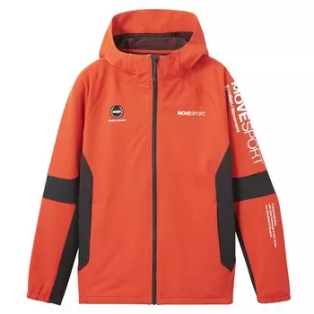 Джерси Descente HEATNAVI TOUGH Soft Shell Худи на молнии Водоотталкивающее Тренировочное Беговое 3L [Move Sports] RDBK(ST4FJK23M)