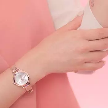 Jervy Shop женские наручные часы для студенток CU724 аккуратные металлические чувствительные, корейские популярные часы