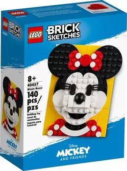 Эскиз кубика LEGO Минни Маус 40457