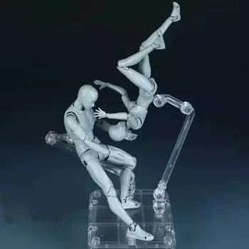 Эскиз мужской/женской фигурки 30 подвижных частей тела модель игрушки человеческий манекен эскиз рисовать Beige Male