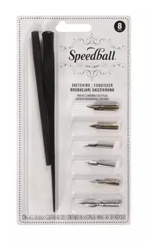Эскиз набора ручек Speedball 11033004 чёрный