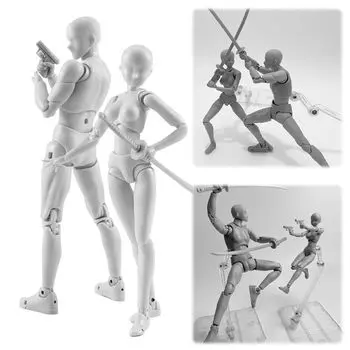 Эскиз подвижная подставка сменная модель мускулистая кукла картина кукла дисплей серая мужская кукла серая женская кукла [AAGWW] кукла, суставы, в комплекте, поза, кукла,