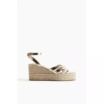 Эспадрильи HM на танкетке бронзового цвета
