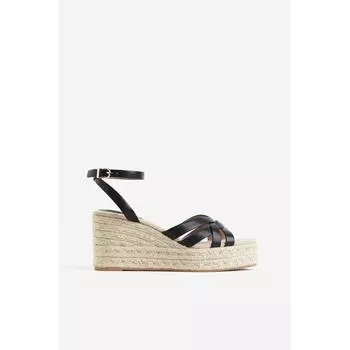 Эспадрильи HM на танкетке, черные