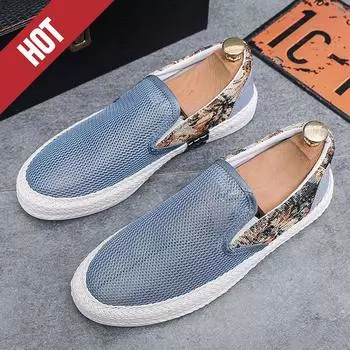 Эспадрильи Мужская обувь Кроссовки Мужская мужская повседневная обувь Tenis Роскошная сетчатая обувь для вождения Лодки Гоночная обувь Модные лоферы Мокасины на плоской подошве Обувь для мужчин 44 зелёный