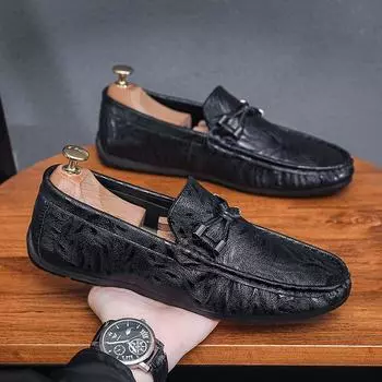 Эспадрильи Мужская обувь Кроссовки Мужская мужская повседневная обувь Tenis Роскошная парусиновая обувь для вождения Лодки Гоночная обувь Модные лоферы Мокасины на плоской подошве Обувь для мужчин 44 чёрный