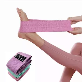 Эспандер для йоги для приседаний, хлопковый красивый круг для бедер, круг для бедер, тренировочное кольцо для приседаний, эластичная лента, натяжение DD Green 60LB