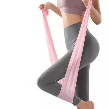 Эспандер для йоги, пилатеса, растягивания, фитнес-резинка для тренировок, эластичная резинка для упражнений, фитнес-резина, 150 см, натуральный каучук, тренажерный зал Random color