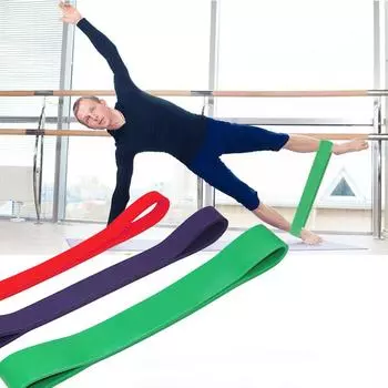 Эспандеры для фитнеса Резиновые ленты для подтягивания Тренажерный зал Силовые тренажеры Силовая латексная лента Петля Ремень Резиновая струна для груди зелёный