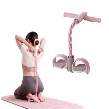 Эспандеры для йоги, 6 трубок, съемник педалей для йоги, многофункциональные портативные натяжные ленты для дома, тренировка рук на талии
