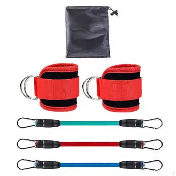 Эспандеры для тренировки ног и ягодиц, упражнения для женщин с ремнями для лодыжек