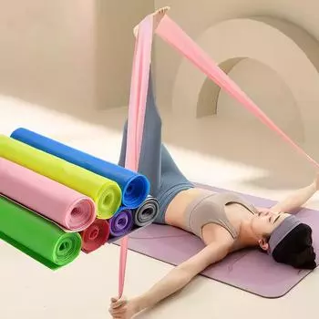 Эспандеры для тренировок, эластичные ленты для физиотерапии, растяжки, восстановления, пилатеса, реабилитации, силовых тренировок розовый