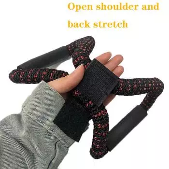 Эспандеры для упражнений с сопротивлением для йоги, оборудование для тренажерного зала и фитнеса, тянущая веревка, 8 слов, расширитель груди, эластичная трубка для тренировки мышц, натяжная веревка Blue