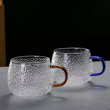 Эспрессо, кованое стекло с термостойкостью, большой емкости, бытовая чашка для питья, молока, кофе, сока, производитель 301-400ml