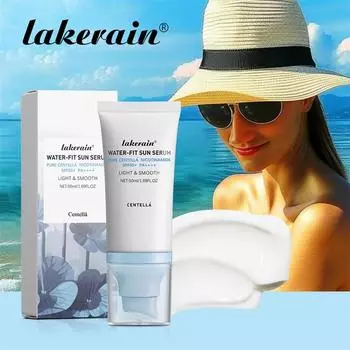 Эссенция центеллы увлажняющая солнцезащитный крем осветляющий кожу против пота увлажняющий нежирный растительный крем-эссенция солнцезащитный крем