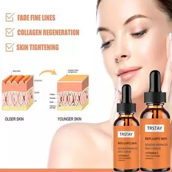 Эссенция для лица, подтягивает, увлажняет кожу. Крем для лица, восстанавливает молодость и гладкость кожи. 5ml