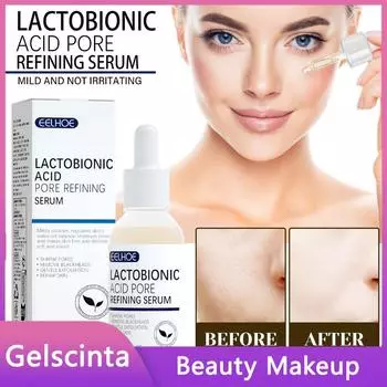 Эссенция для лица с лактобионовой кислотой EELHOE, эластичность кожи, деликатное восстановление, очищение, уход за кожей с черными точками и акне 30ml