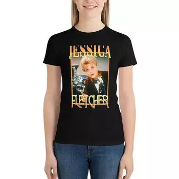 Jessica Fletcher Tribute T-Shirt Oversized Shirts Graphic Tees Tops Women S Tee Shirt S чёрный