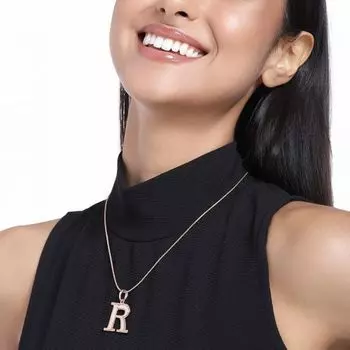 Эстель - Подвеска с подвеской R с покрытием из розового золота