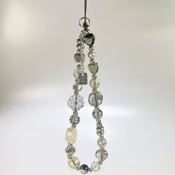 Эстетическая цепочка для телефона Y2K, винтажный браслет из бисера, ремешок для мобильного телефона для девочек, ремешок для мобильного телефона