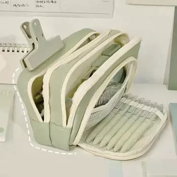 Эстетическая сумка-карандаш большой емкости для девочек, школьные чехлы, милый держатель для канцелярских принадлежностей, сумка-карандаш на молнии, школьные принадлежности для студентов