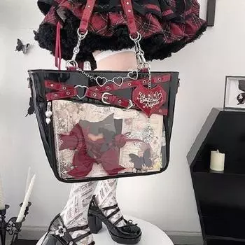 Эстетическая сумка подмышкой Женская мода Готические поясные сумки Уличная модная женская сумка через плечо