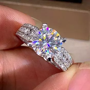 Эстетические женские кольца Свадебные аксессуары для помолвки Великолепные кольца с фианитом AAA Женские эффектные ювелирные изделия 6