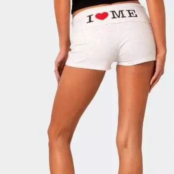 Эстетические женские короткие повседневные велосипедные шорты с эластичным поясом в стиле Харадзюку, Y2K, готический стиль S чёрный