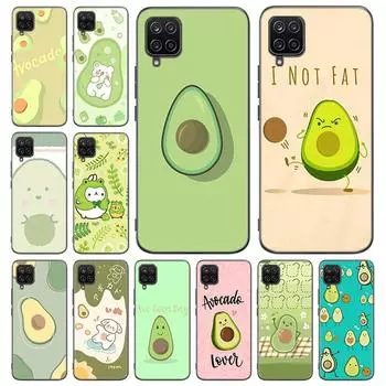 Эстетический чехол для телефона с милым рисунком авокадо для Samsung A12 A22 A31 A32 A50 A51 A70 A71 A72 A11 A21S A02S A10S A20S A30S A52 S 5G Samsung A02